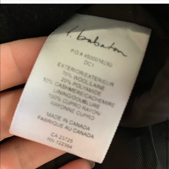 Babaton Artizia wool cashmere double breasted coat - Picture 4 of 5